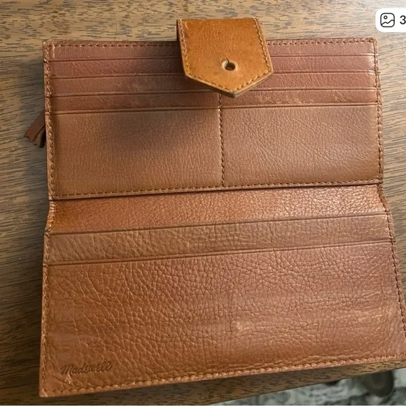 Madewell Post Wallet 100% Leather - Picture 2 of 4